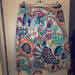 Boden Bright Patterned Skirt Women’s 8L